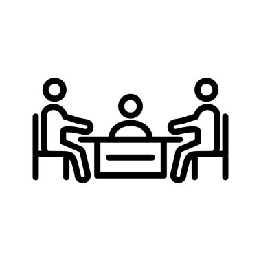 İllüstrasyon Toplantı Simgesi