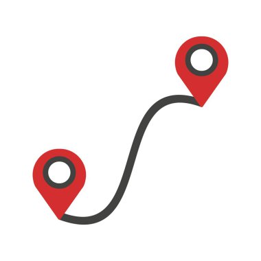 İllüstrasyon Rota Simgesi