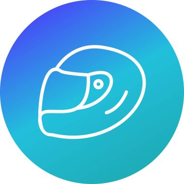 İllüstrasyon Yarış Kask Simgesi 