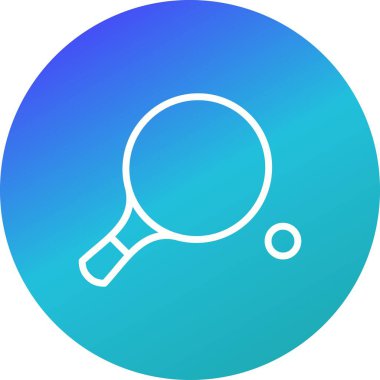 İllüstrasyon Ping Pong Simgesi 