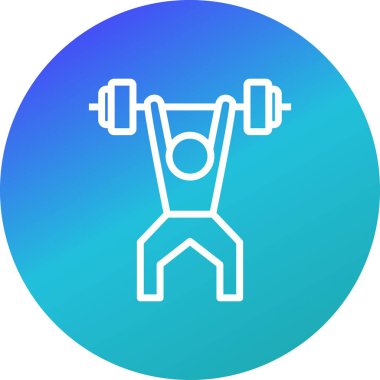 İllüstrasyon Halter Simgesi 