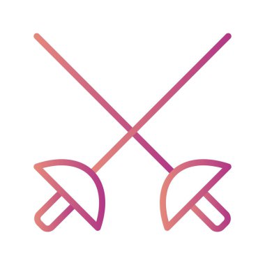 İllüstrasyon Eskrim Simgesi