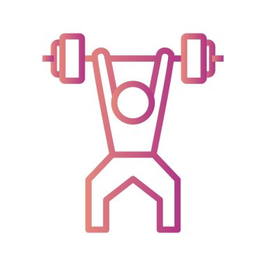 İllüstrasyon Halter Simgesi 