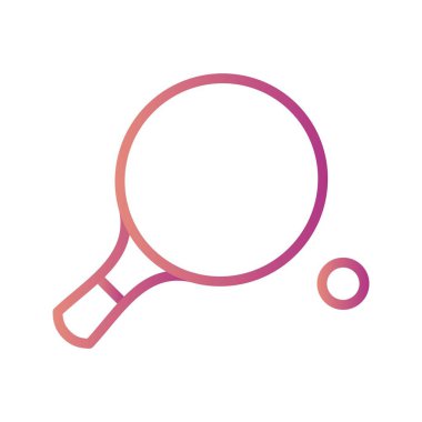 İllüstrasyon Ping Pong Simgesi 