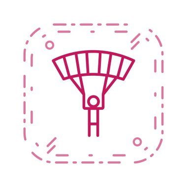 İllüstrasyon Paraşütçü Simgesi 