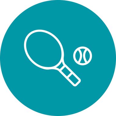 İllüstrasyon Tenis Simgesi 