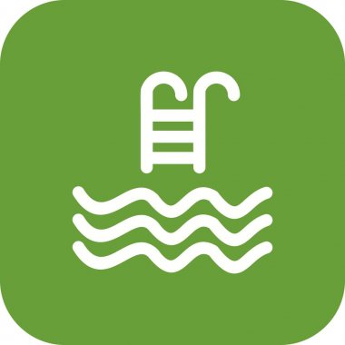 İllüstrasyon Yüzme Havuzu Simgesi 
