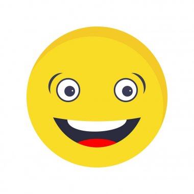 İllüstrasyon Gülen Emoji Simgesi