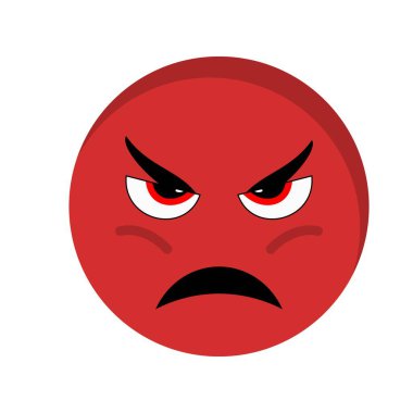 İllüstrasyon Kızgın Emoji Simgesi