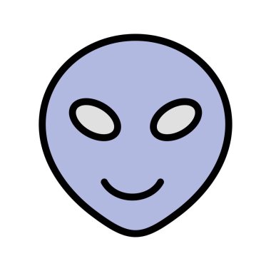 İllüstrasyon Alien Emoji Simgesi