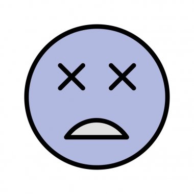 İllüstrasyon Ölü Emoji Simgesi