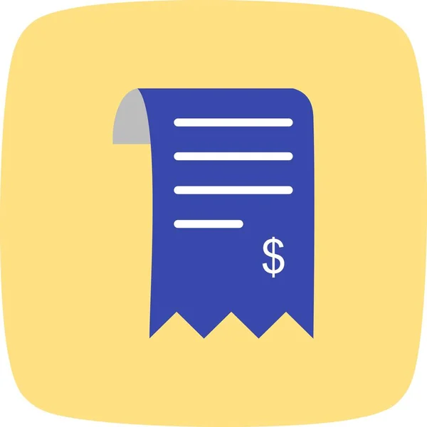 Illustration Invoice Icon — Stock Photo, Image