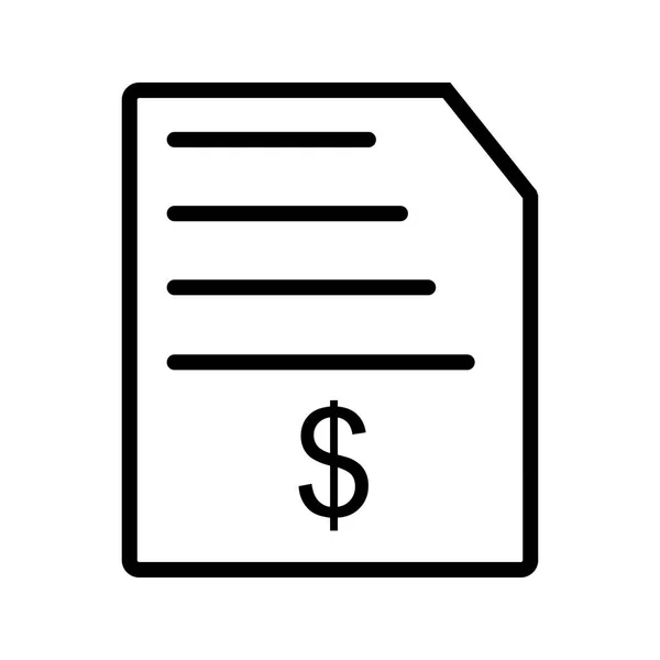 Illustration Invoice Icon — Stock Photo, Image