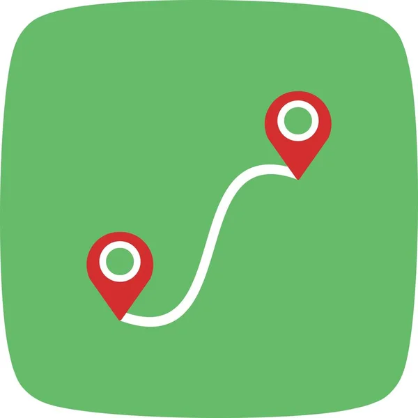 Illustration Route Icon — Stock Photo, Image