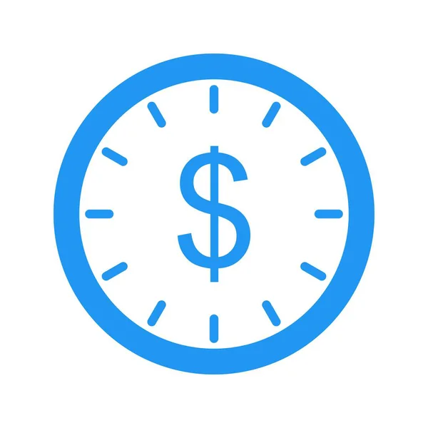 Tempo de ilustração é ícone de dinheiro — Fotografia de Stock