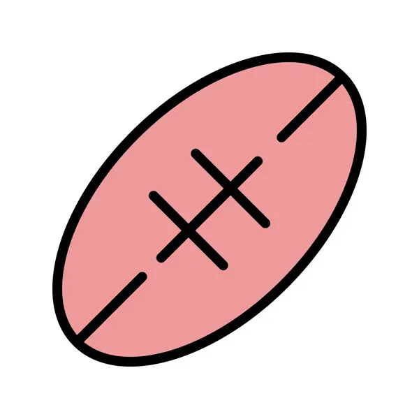 Icono de Rugby de Ilustración —  Fotos de Stock