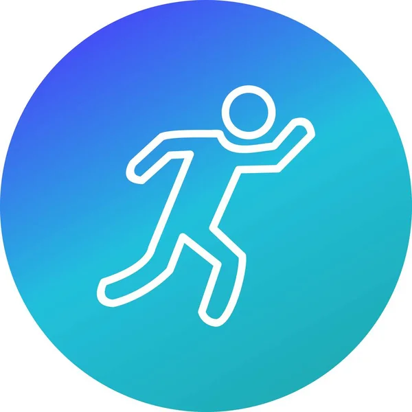 Illustration Runner Icon — Stock Photo, Image