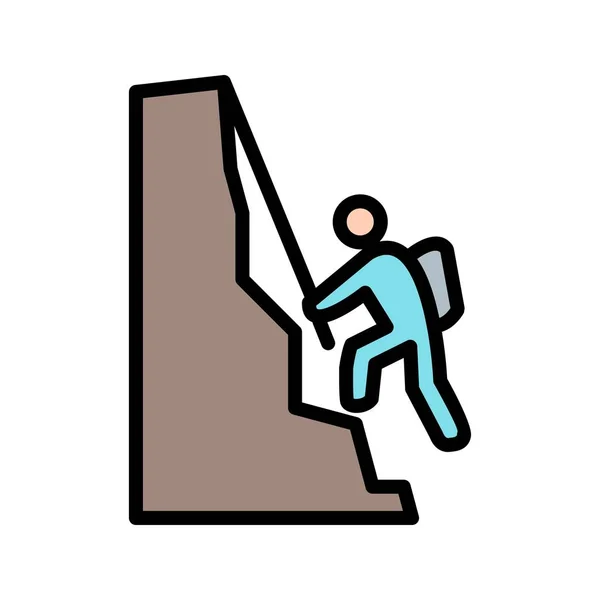 Ícone de escalada de ilustração — Fotografia de Stock