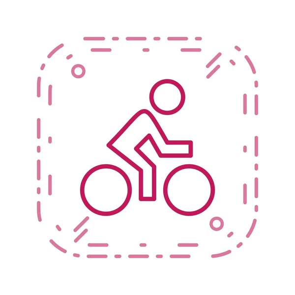 Ilustración Ciclista Icono —  Fotos de Stock