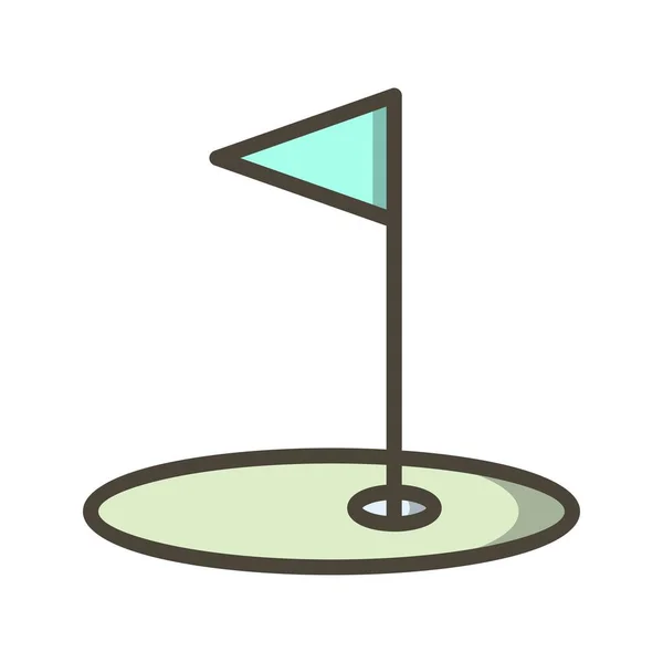 Ilustracja ikona golfa — Zdjęcie stockowe