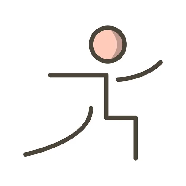 Illustratie yoga pictogram — Stockfoto