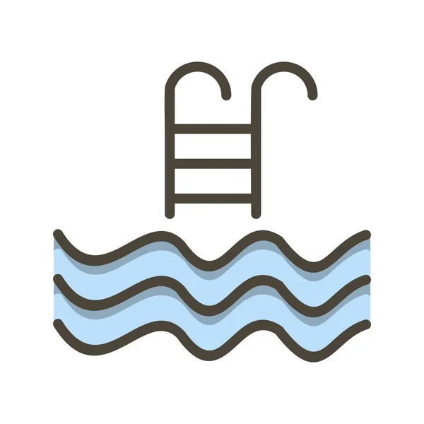 Illustration Swimming Pool Icon — Stock Photo, Image