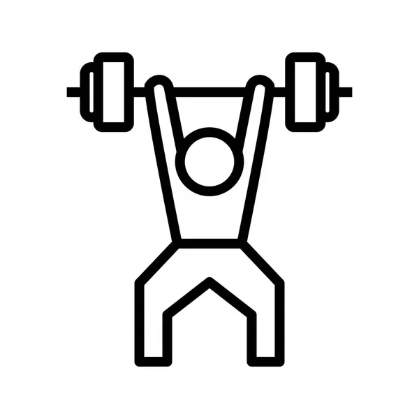 Illustration Ikone Gewichtheben — Stockfoto