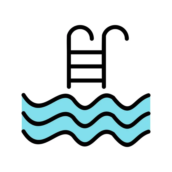 Illustration Swimming Pool Icon — Stock Photo, Image