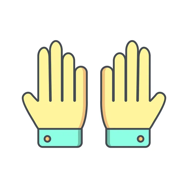 Illustration Gloves Icon — Stock Photo, Image