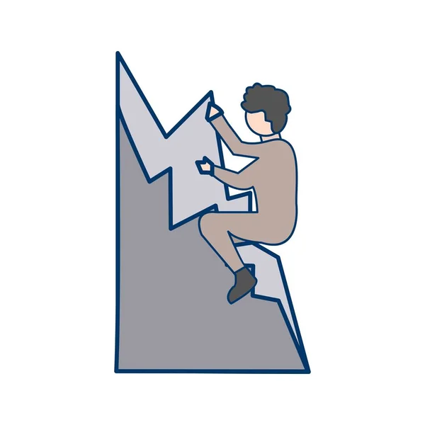 Icono de escalada de ilustración —  Fotos de Stock