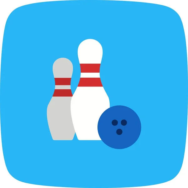 Illustratie Bowling icoon — Stockfoto