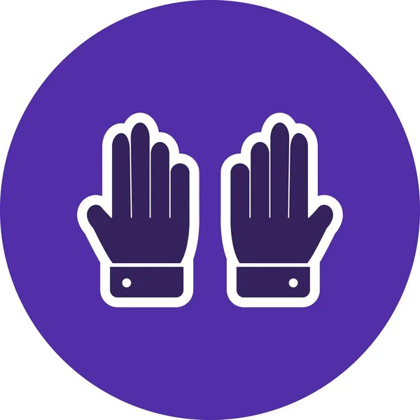 Illustration Gloves Icon — Stock Photo, Image