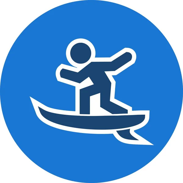 Illustrazione Surf Icon — Foto Stock