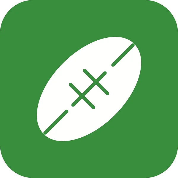 Illustratie Rugby icoon — Stockfoto