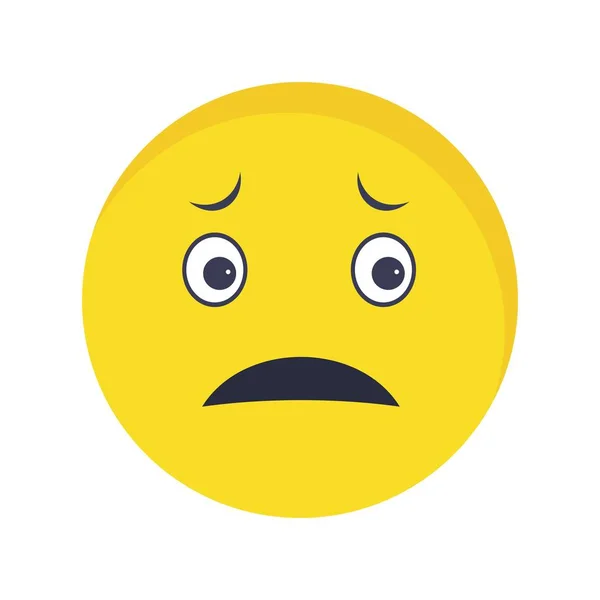 Illusztráció ideges Emoji ikon — Stock Fotó