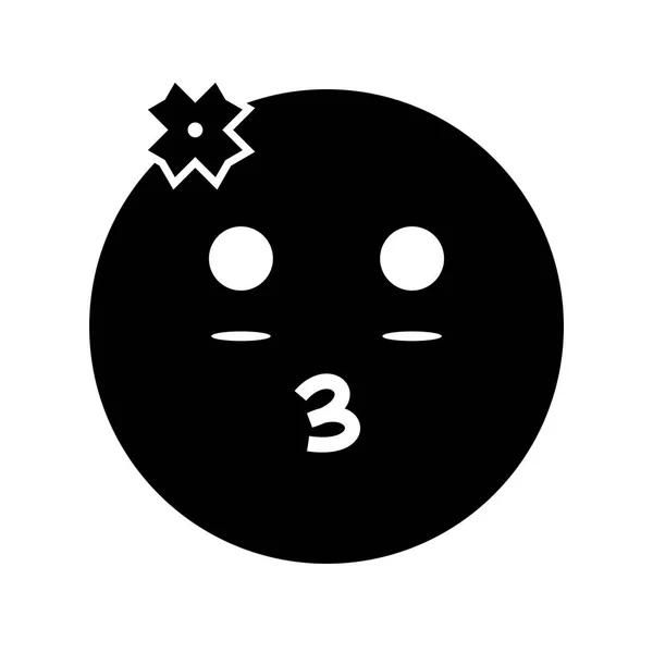 Ilustrace-ikona Emoji — Stock fotografie