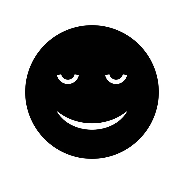 Ilustrace klidná Emoji ikona — Stock fotografie