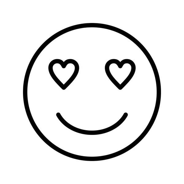 Illustration Love Emoji Icon — Stock Photo, Image