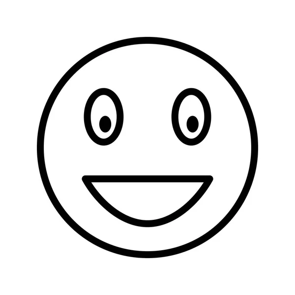 Illustratie lachen Emoji pictogram — Stockfoto