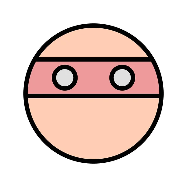Ikon Ninja Emoji Ilustrasi — Stok Foto