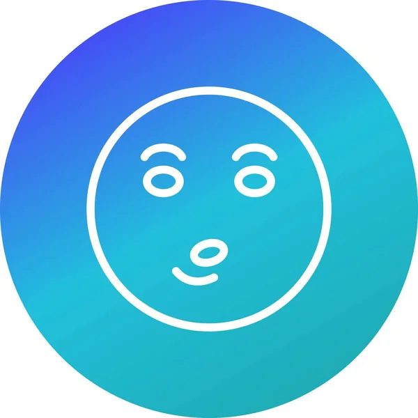 Illustration Sifflet Emoji Icône — Photo