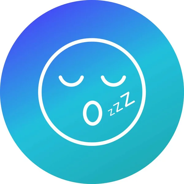 Illustration Sleep emoji-ikon — Stockfoto