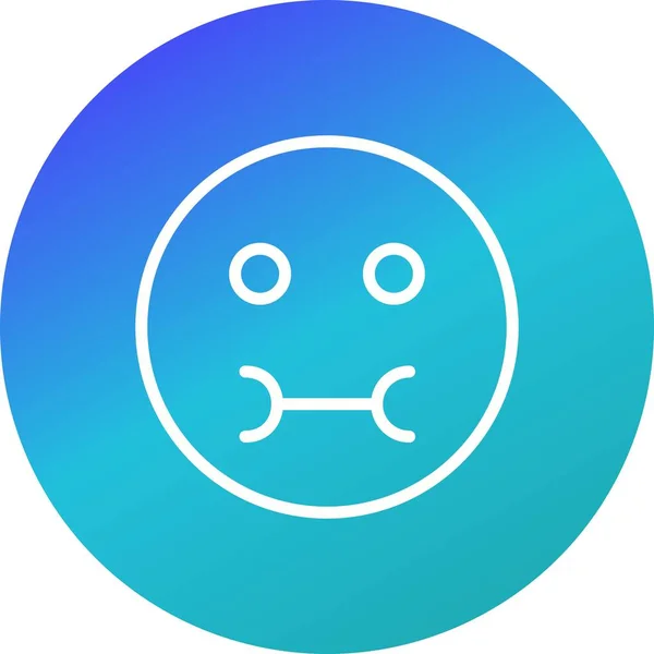 Illustration Icône Emoji malade — Photo