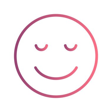 İllüstrasyon Sakin Emoji Simgesi