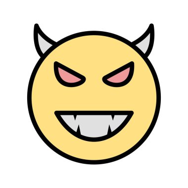 İllüstrasyon Şeytan Emoji Simgesi