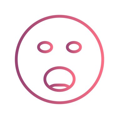 İllüstrasyon Bağıran Emoji Simgesi