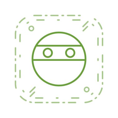  İllüstrasyon Ninja Emoji Simgesi