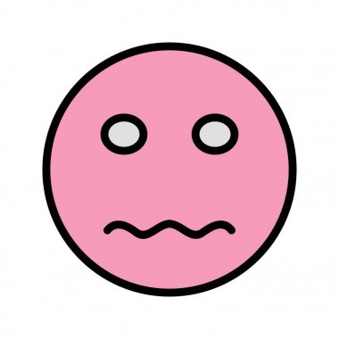 İllüstrasyon Sinir Emoji Simgesi 