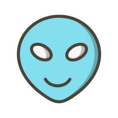 İllüstrasyon Alien Emoji Simgesi