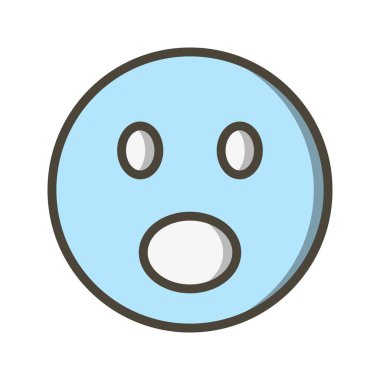 İllüstrasyon Sürpriz Emoji Simgesi 